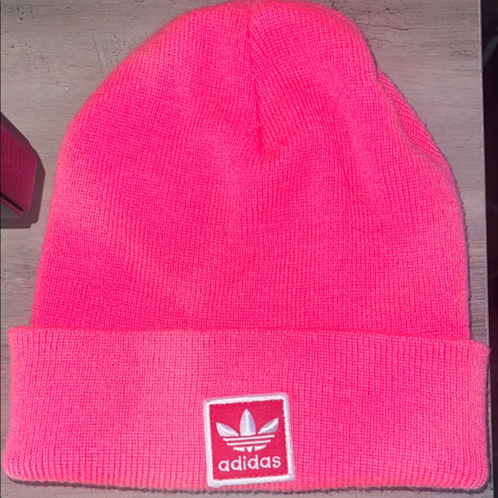 Adidas Bright Pink Beanie Hat